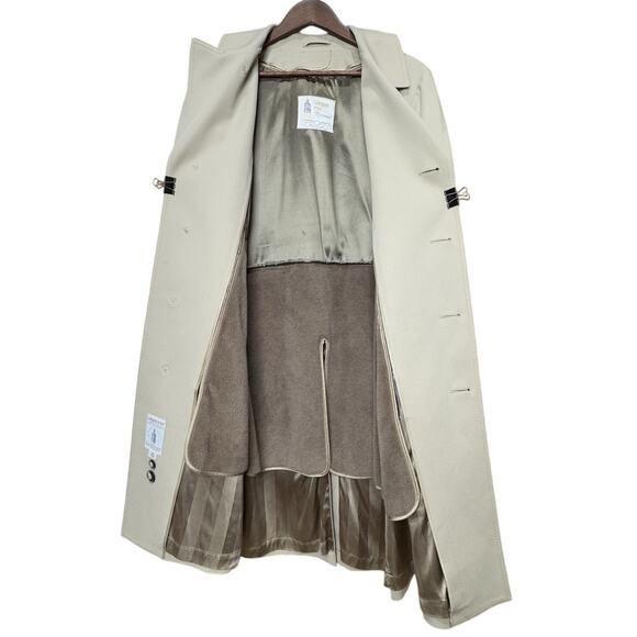 Men’s Vintage Khaki London Fog Trench Coat - Size 40 Regular - Picture 9 of 10